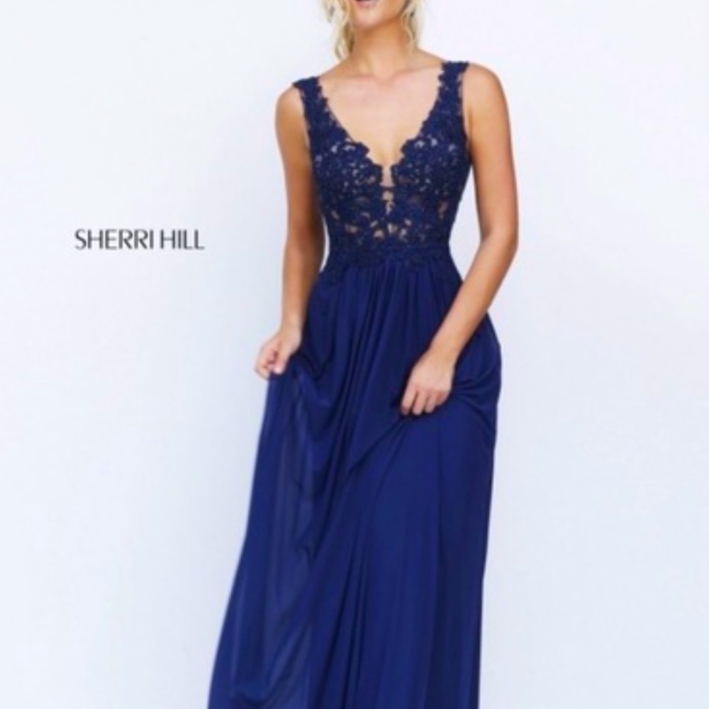 Sherri hill 50255 beaded dress prom formal long